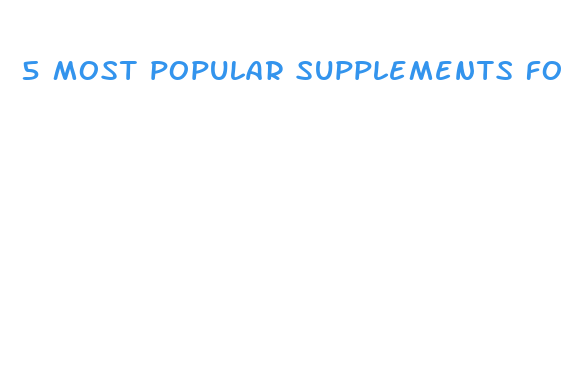 5 most popular supplements for weight loss success