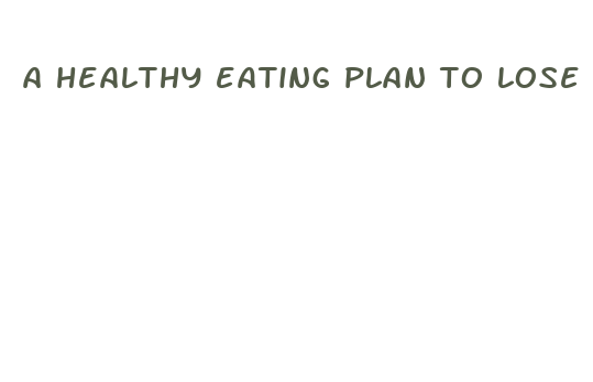 a healthy eating plan to lose weight