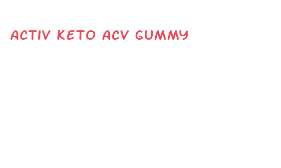 activ keto acv gummy