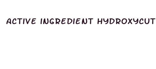 active ingredient hydroxycut