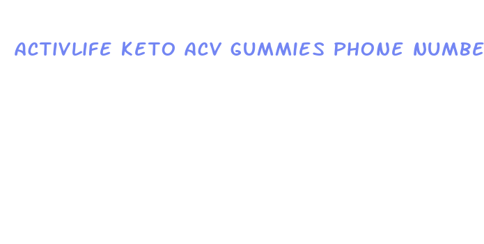 activlife keto acv gummies phone number customer service