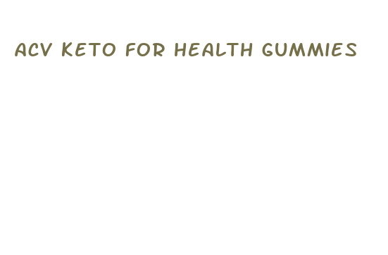 acv keto for health gummies