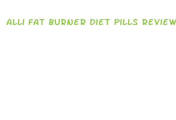 alli fat burner diet pills review