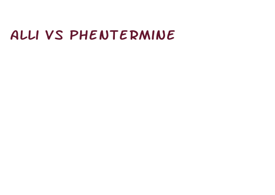 alli vs phentermine