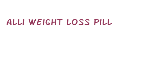 alli weight loss pill