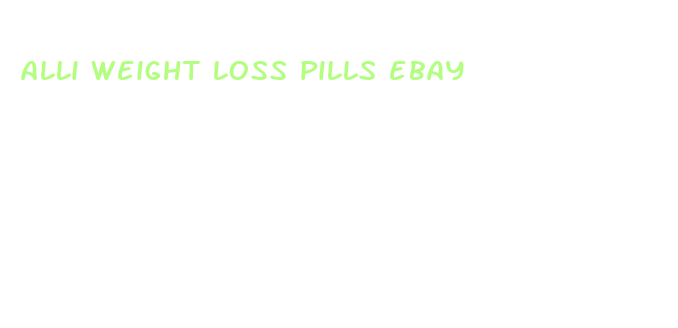 alli weight loss pills ebay