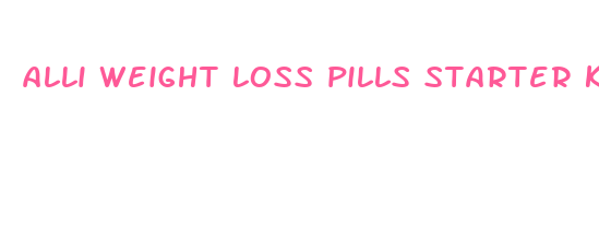 alli weight loss pills starter kit