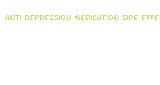 anti depression medication side effects weight loss