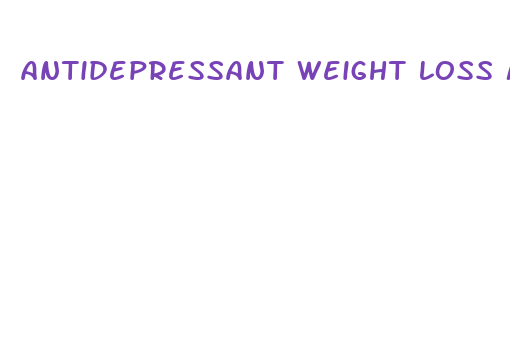 antidepressant weight loss medication