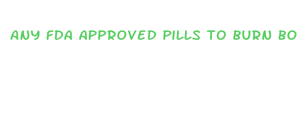 any fda approved pills to burn body fat