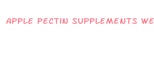 apple pectin supplements weight loss