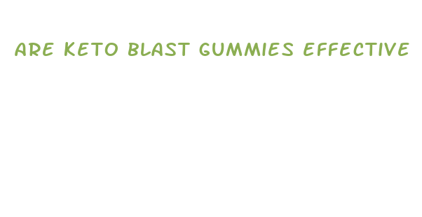 are keto blast gummies effective