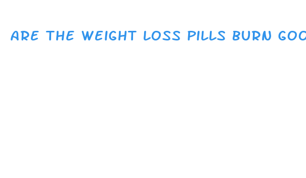 are the weight loss pills burn good for you