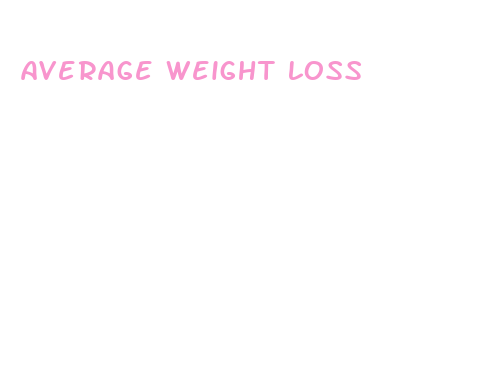 average weight loss