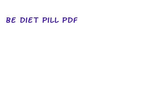 be diet pill pdf