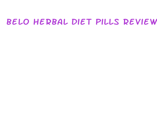 belo herbal diet pills review