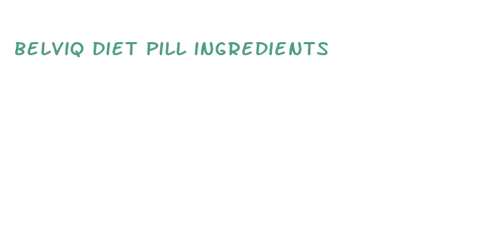 belviq diet pill ingredients