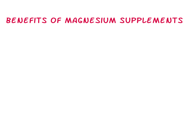 benefits of magnesium supplements for weight loss