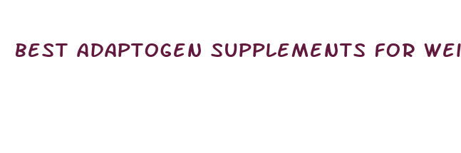 best adaptogen supplements for weight loss