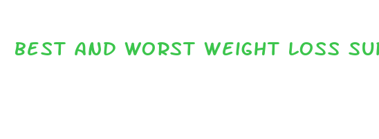 best and worst weight loss supplements