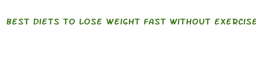 best diets to lose weight fast without exercise