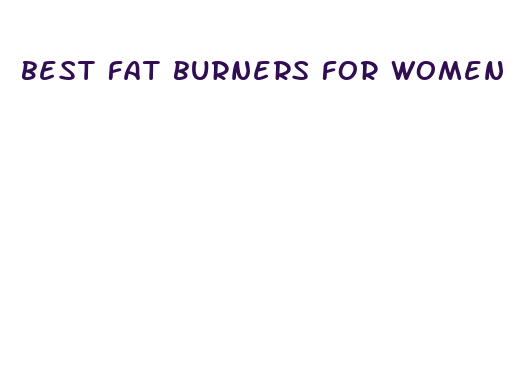 best fat burners for women