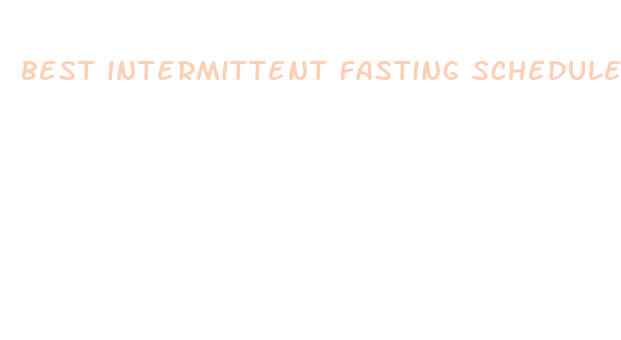 best intermittent fasting schedule for fat loss