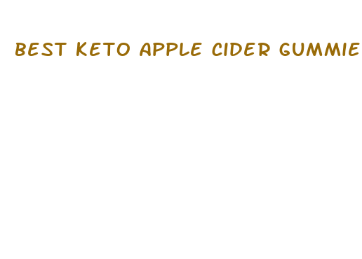 best keto apple cider gummies for weight loss