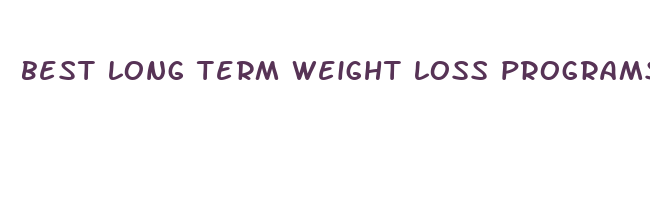 best long term weight loss programs