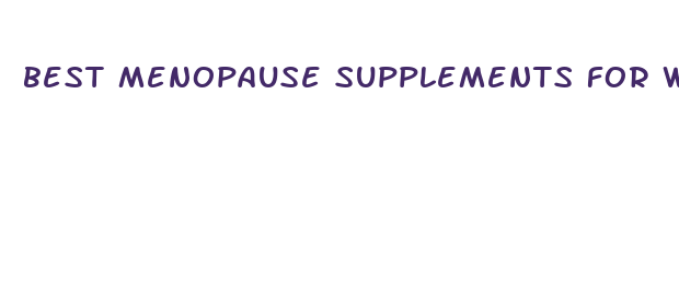 best menopause supplements for weight loss