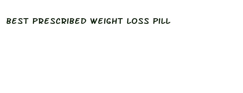 best prescribed weight loss pill