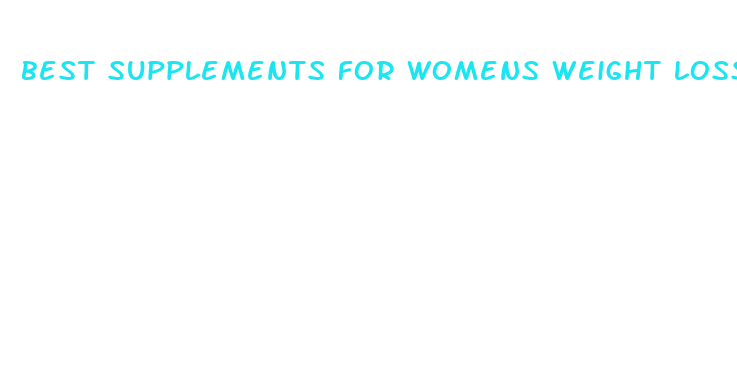 best supplements for womens weight loss