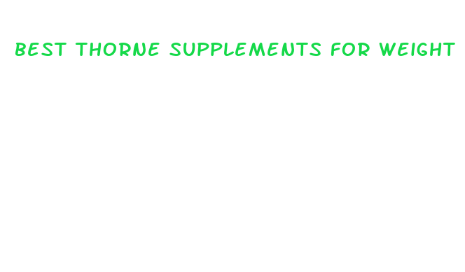 best thorne supplements for weight loss