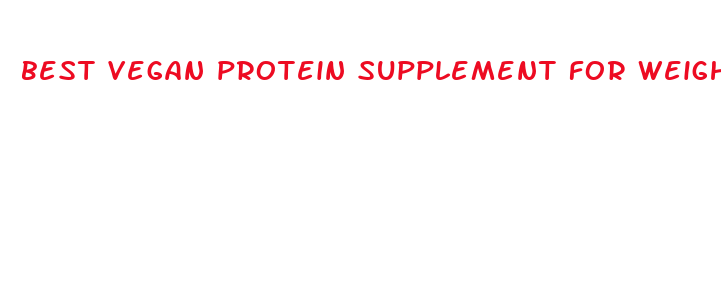 best vegan protein supplement for weight loss