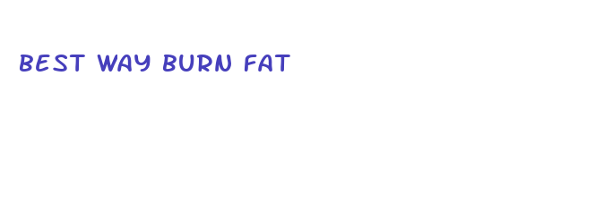 best way burn fat