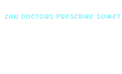 can doctors prescribe something for weight loss