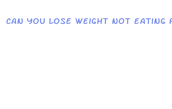 can you lose weight not eating fast food