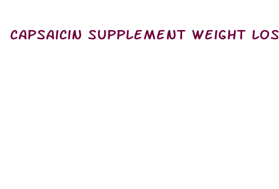 capsaicin supplement weight loss vitamin shoppe