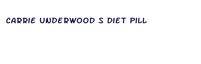 carrie underwood s diet pill