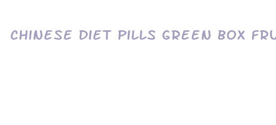 chinese diet pills green box fruta planta