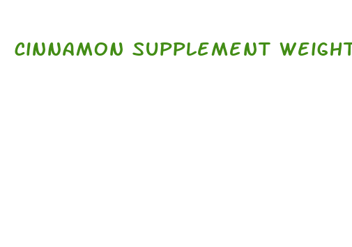 cinnamon supplement weight loss results