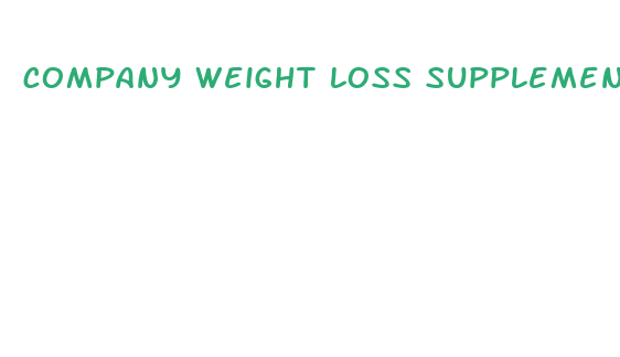 company weight loss supplements