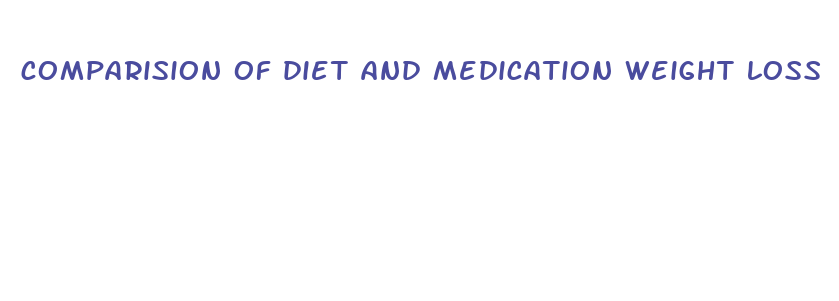 comparision of diet and medication weight loss