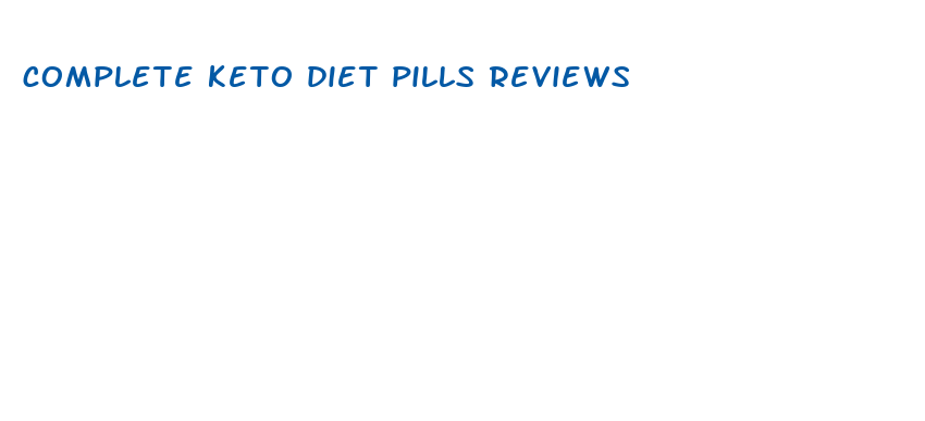 complete keto diet pills reviews