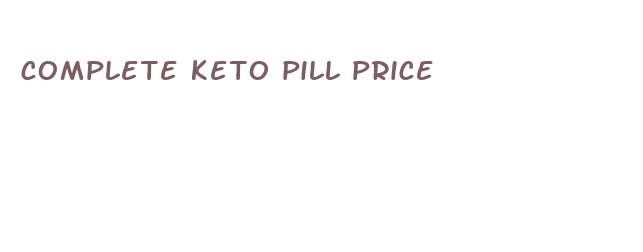 complete keto pill price