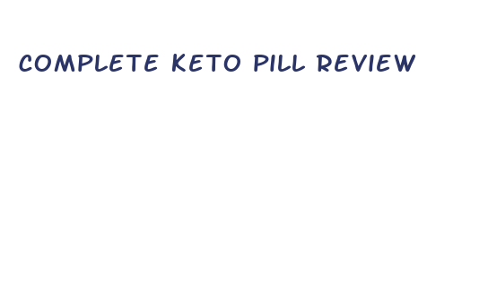 complete keto pill review