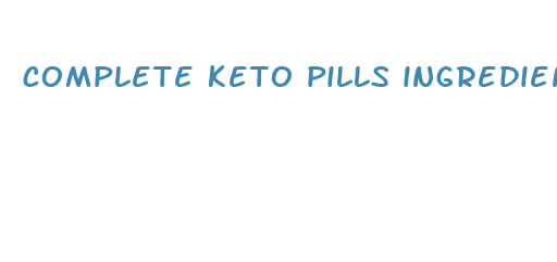 complete keto pills ingredients