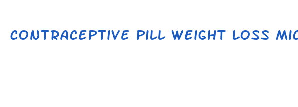 contraceptive pill weight loss microgynon