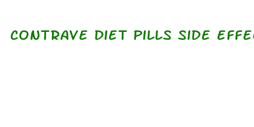 contrave diet pills side effects