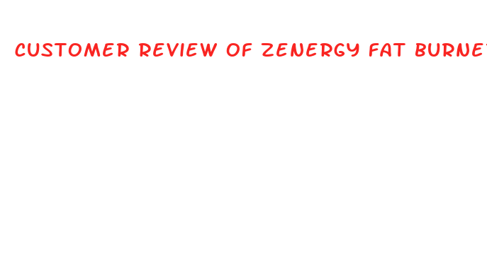 customer review of zenergy fat burner pills